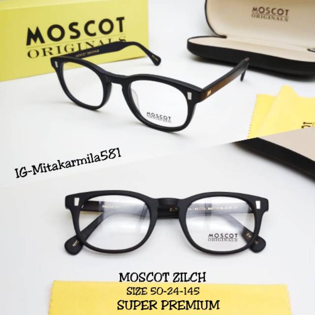 frame kacamata baca unisex moscot zilch premium