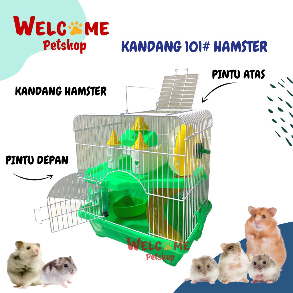 Kandang Hamster 101# / Rumah Hamster Sugar Glider / Tempat Tidur
