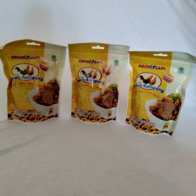 

Abon Sapi Cap Ayam Kampung Kemasan 100 Gram