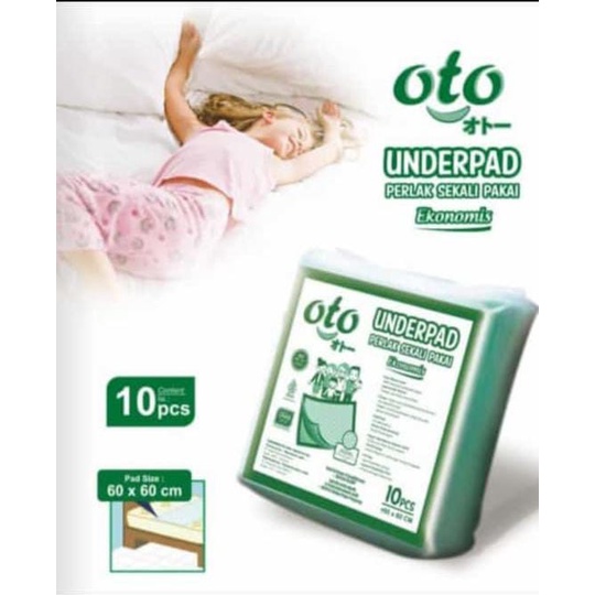 OTO Underpad Perlak alas pipis / alas kandang Uk 60x60cm KHUSUS CARTON