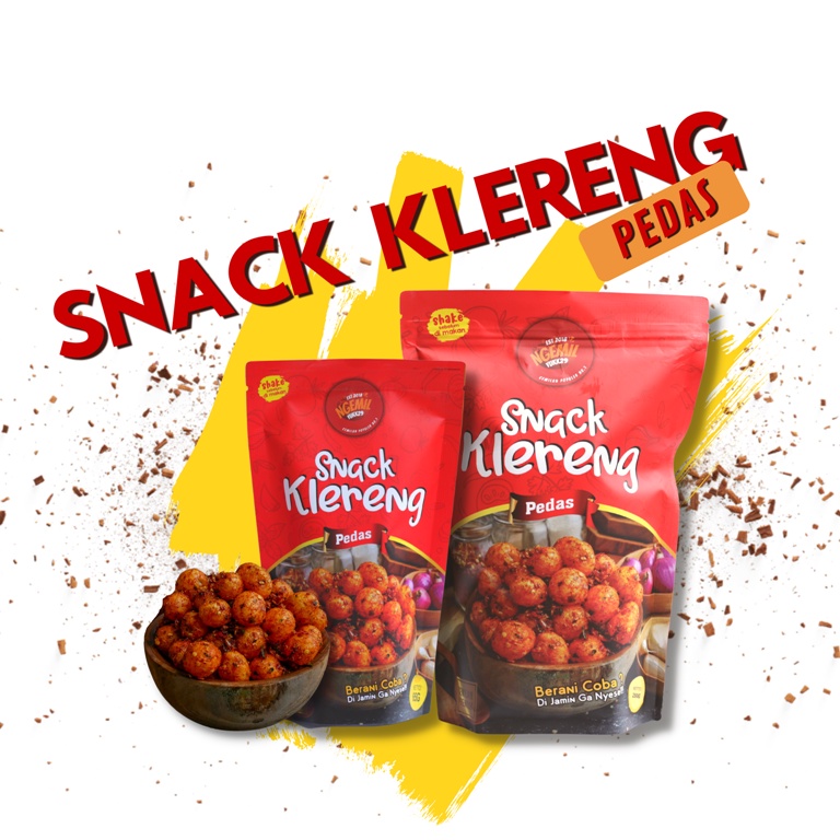 65 gr SNACK KLERENG DAUN JERUK PEDAS /ORIGINAL