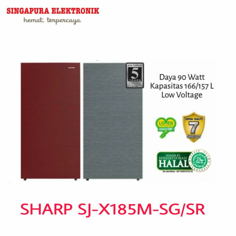 Sharp Kulkas 1 Pintu SJ-X185M-SG/SR