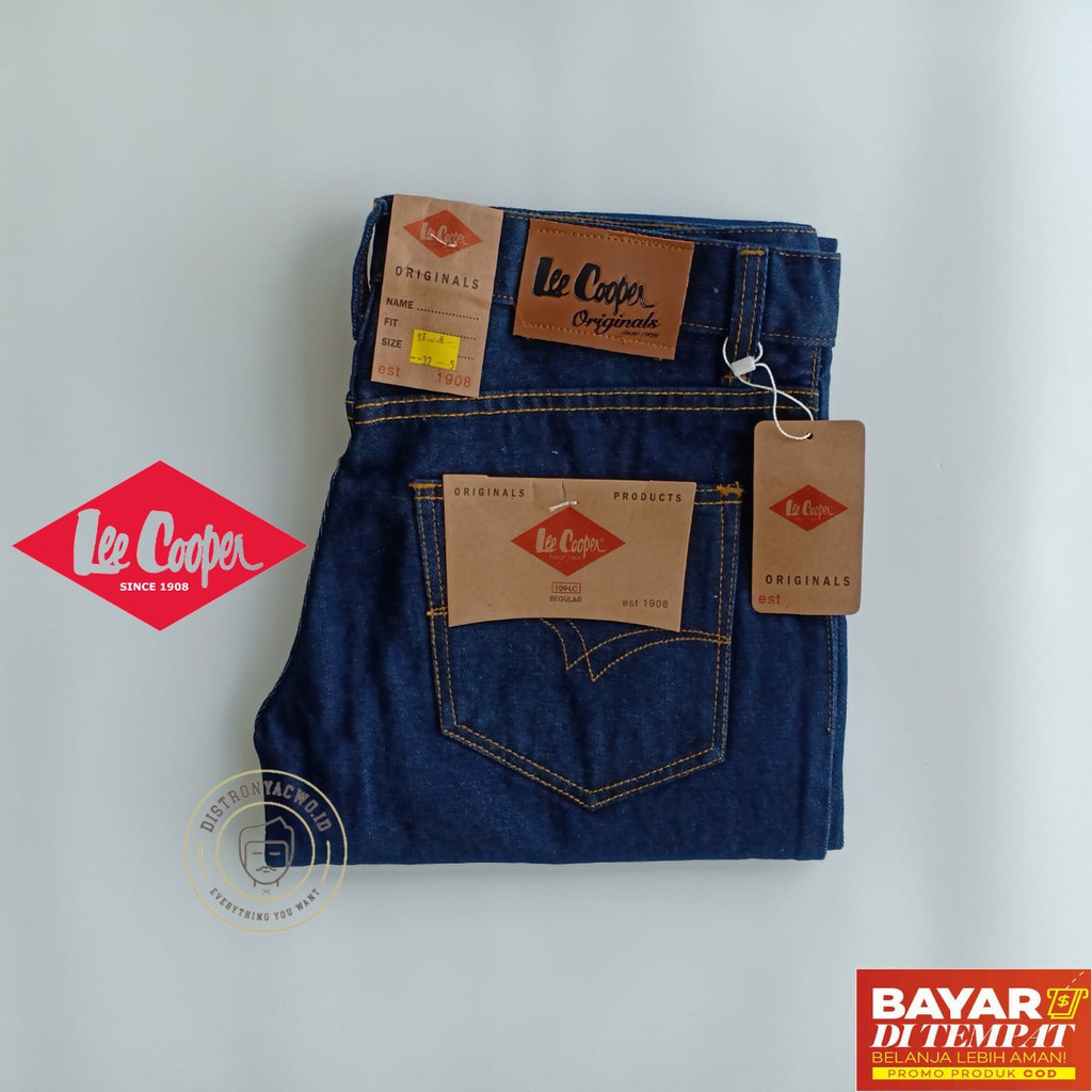 OBRAL Lee  Cooper  Garment 28 33 Celana  Jeans Pria  Panjang  
