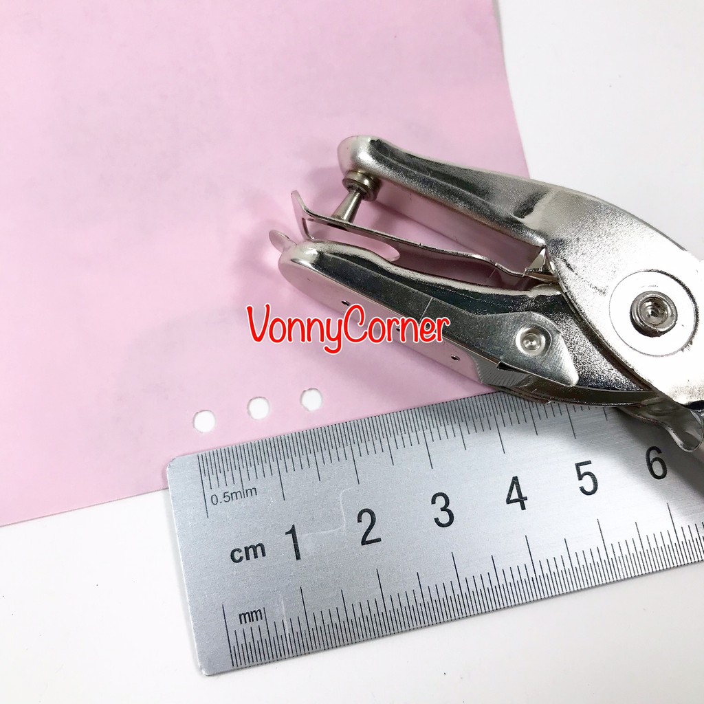 READY 3mm Paper Puncher Pembolong Kertas Lubang Kecil 0,3cm Scrapbook Kantor Sekolah METAL MURAH