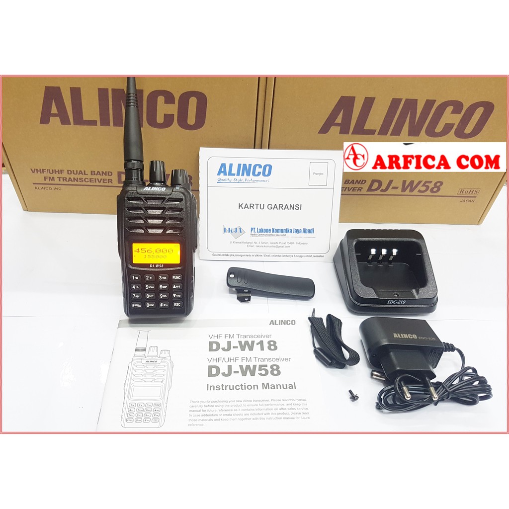 Alinco DJ-W58 HT Dualband Alinco DJ W58 DJW58 Original Alinco W58