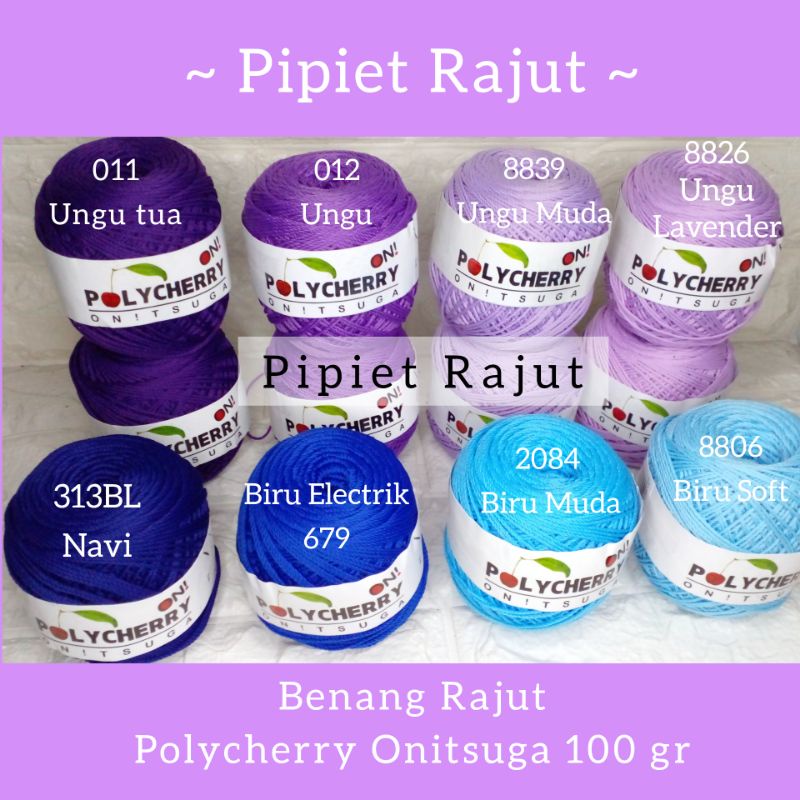 Benang Rajut Polycherry Onitsuga