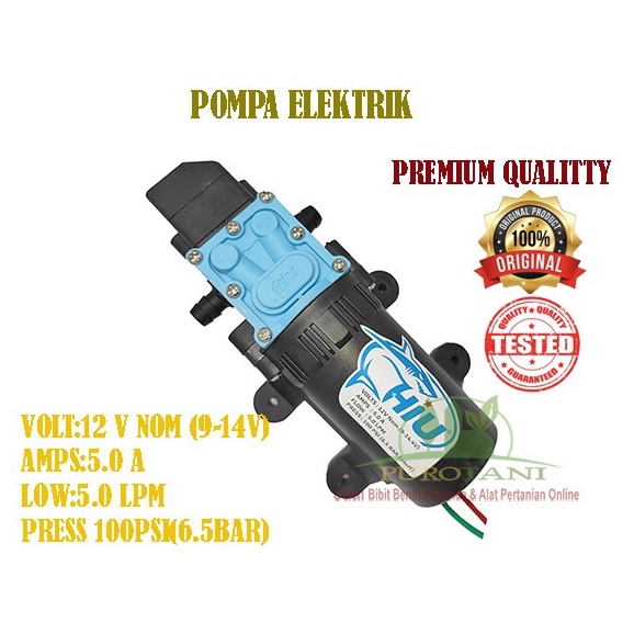 Dinamo Pump Sprayer HIU Pompa Elektrik 12V 5A 5LPM 100 PSI Premium Quality