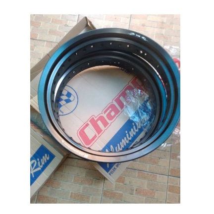 VELG CHAMP ALLUMINIUM RIM 250 300 350 x 17 HITAM GLOSSY GOLD