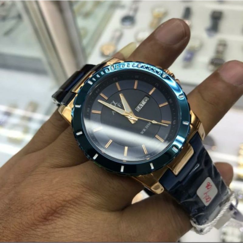 JAM ALFA BIRU METALICK BRAND ORIJINAL TAHAN AIR 10M
