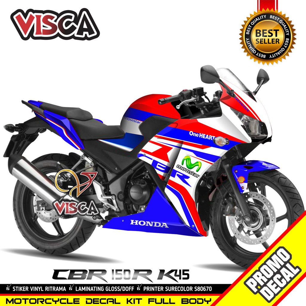 Decal Stiker Motor CBR K45 Custom Desian