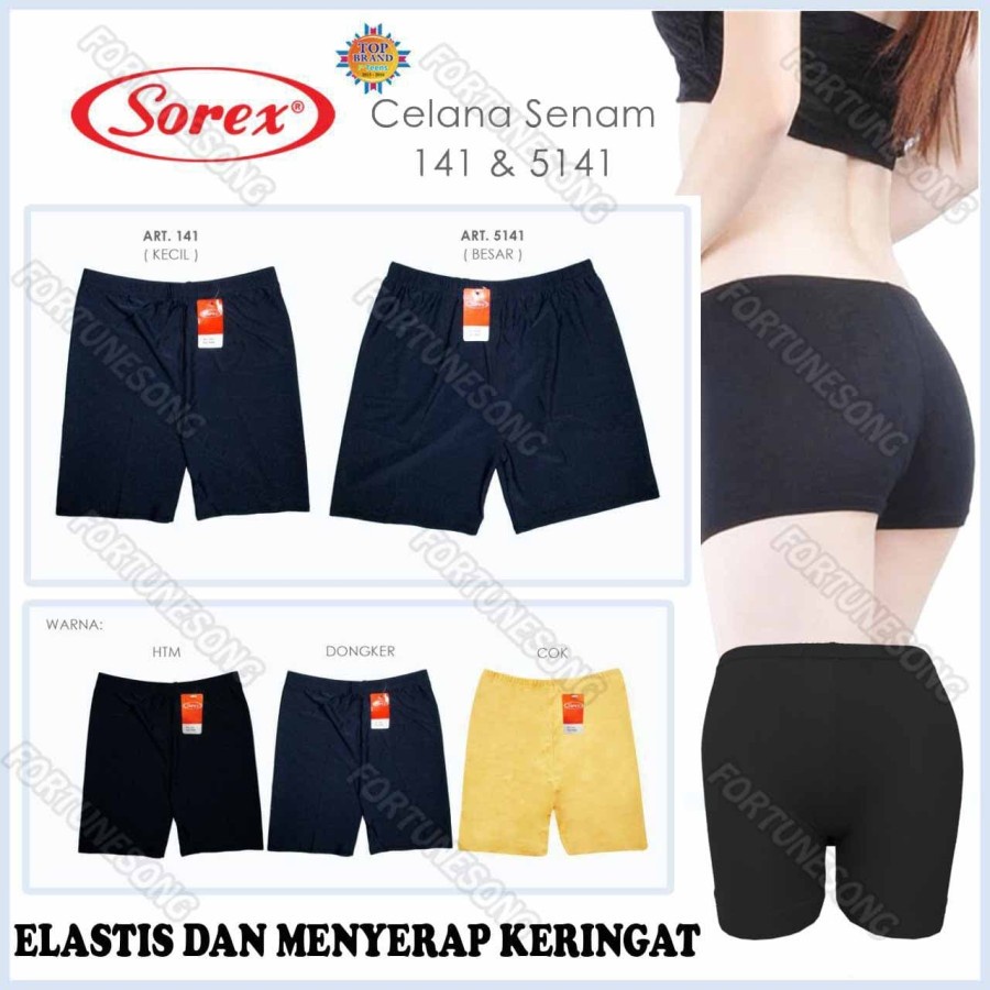 CD SENAM CELANA STRAITA Celana Short Spandek SOREX - Dalaman Celana Pendek SOREX 141