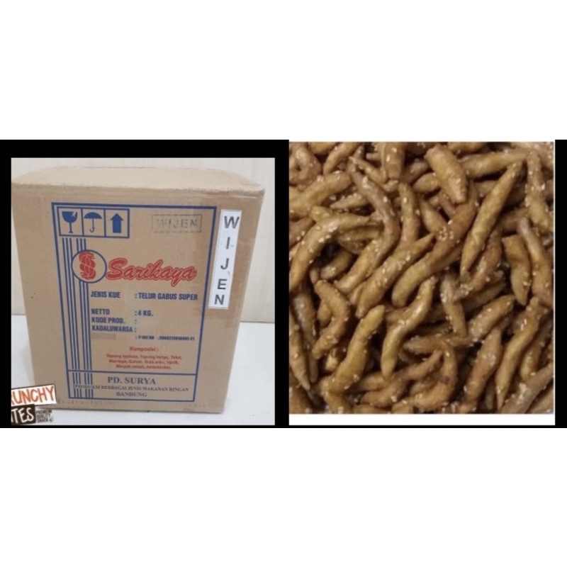 

1 DUS TELUR GABUS WIJEN / MANIS SK 4KG (MERK SARIKAYA) TELOR GABUS MANIS SPESIAL