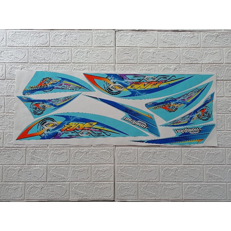 striping stiker list bodi variasi yamaha fino karbu terlaris biru