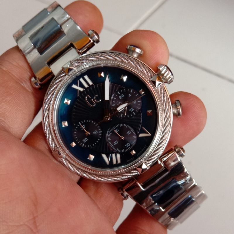 terlaris GC guess collection Y16002L1 for ladies, baterai, all steel, 38mm premium , free box