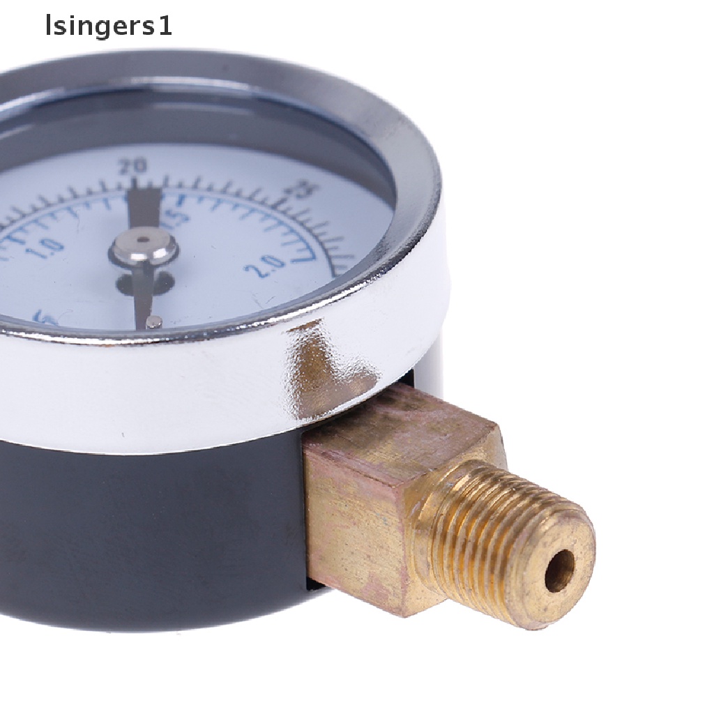 (lsingers1) Alat Pengukur Tekanan Udara npt 1 / 8 &quot;0-30 psi mount Samping / Bawah 1.5&quot;