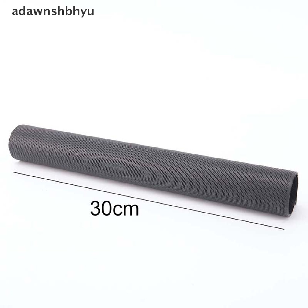 Adawnshbhyu DIY 30x100cm Jaring Komputer PVC PC Case Kipas Cooler Hitam Penutup Filter Debu