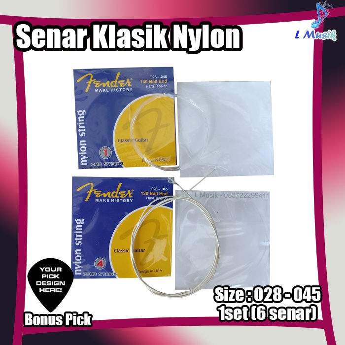 Lokal Senar Gitar Nilon Klasik Yamaha | Original Classic Nylon Guitar Strings