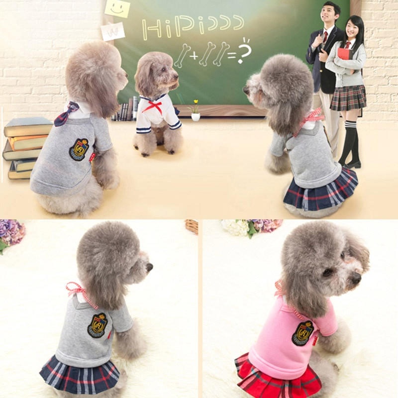 Couple Baju Anjing Peliharaan Pakaian Seragam Peliharaan Untuk Anjing Kecil Sedang Kostum Chihuahua Puppy Pet Shirt Clothes