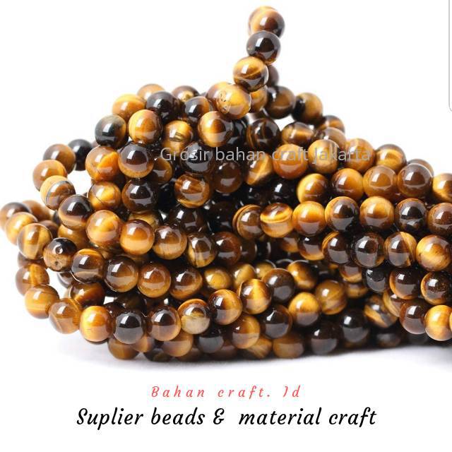 Grosir Jual batu alam Tiger eye 6mm 8mm 10mm