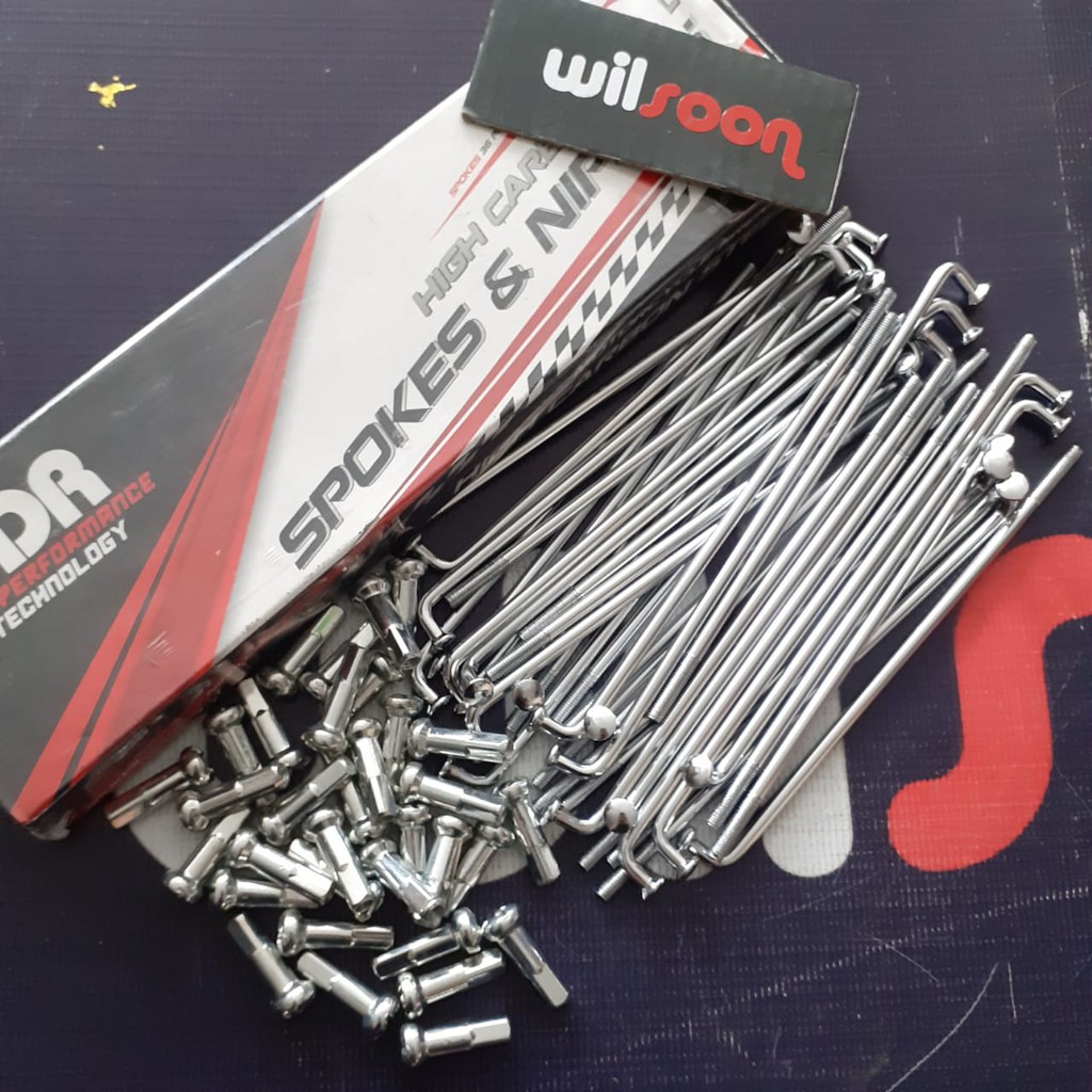 Jari-jari / Ruji / Spokes Nipples 172 Krom TDR 9x172