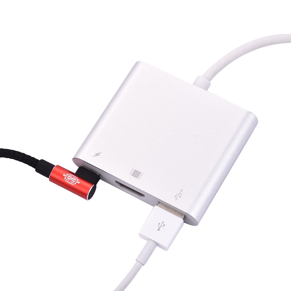 【COD Tangding】3.1 USB Type-C To Hdmi+usb+PD Three-in-one HD on-screen Adapter Cable Support 4K