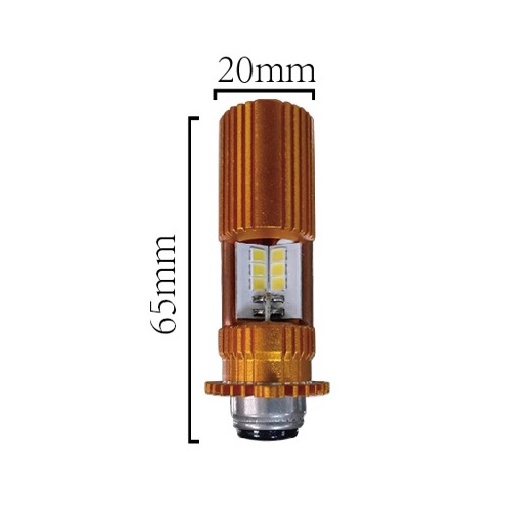 Lampu Motor Led 4 Sisi HKLight AC DC H6 Nyala Super Terang Putih Bagus-1