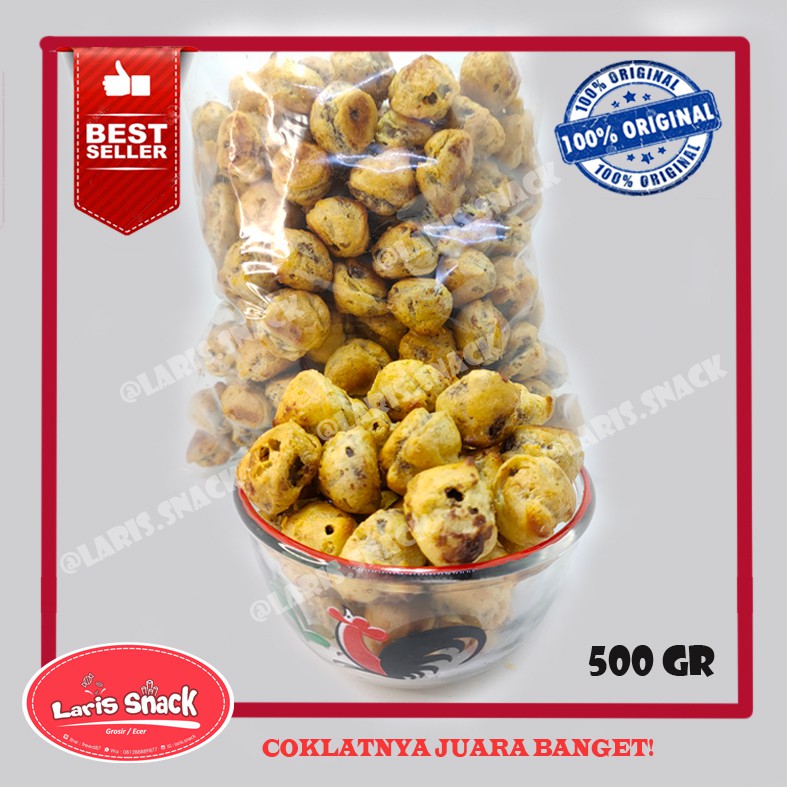 

GG Soes Coklat Kering Manis Gurih Renyah Snack Kiloan Curah 500gr