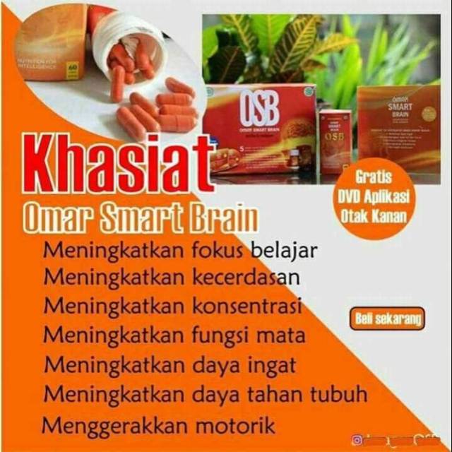 Omar Smart Brain Osb Nutrisi Otak Anak Vitamin Anak Nutrisi Anak Suplemen Makanan