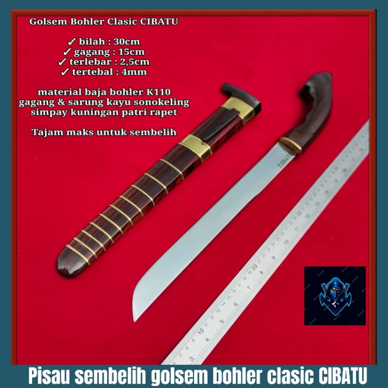 PISAU SEMBELIH GOLSEM BOHLER CLASIC CIBATU SUPER TAJAM