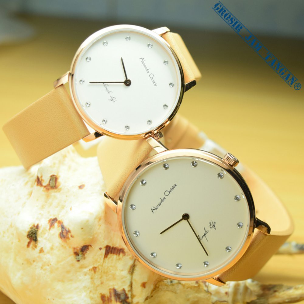 MURAH ALEXANDRE CHRISTIE AC JAM TANGAN COUPLE MEWAH ELEGAN ORIGINAL (SIMPLE LIFE EDITION) TERMU