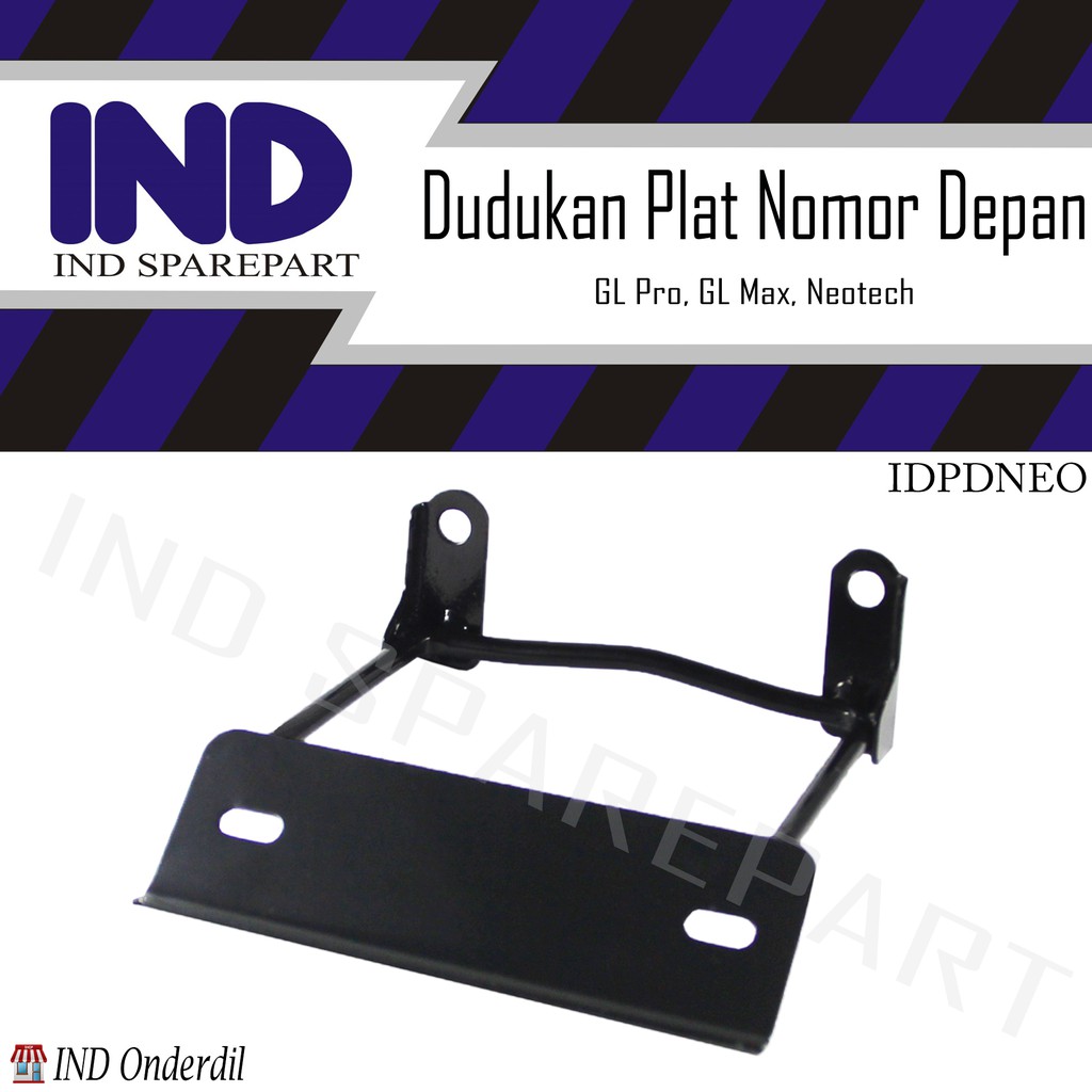 Bracket/Breket/Braket/Dudukan Plat Nomor/Nomer/No Polisi/Nopol Bagian Depan GL Pro/Neotech/GL Max