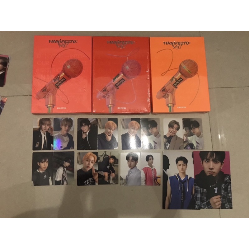 ENHYPEN Manifesto day 1 weverse ver album heeseung jay niki sunoo sunghoon jake photocard