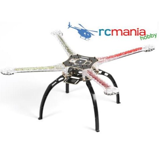 PART Drone Q500 LED Quadcopter Frame w/ Integrated PCB 480mm (Red, Green) -DRONE_ZONE