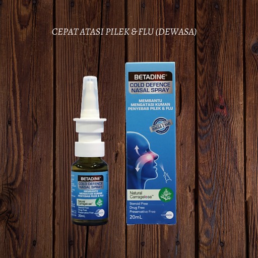 (Original) BETADINE COLD DEFENCE ADULT NASAL SPRAY / BETADINE NASAL SPRAY Exp Lama Termurah
