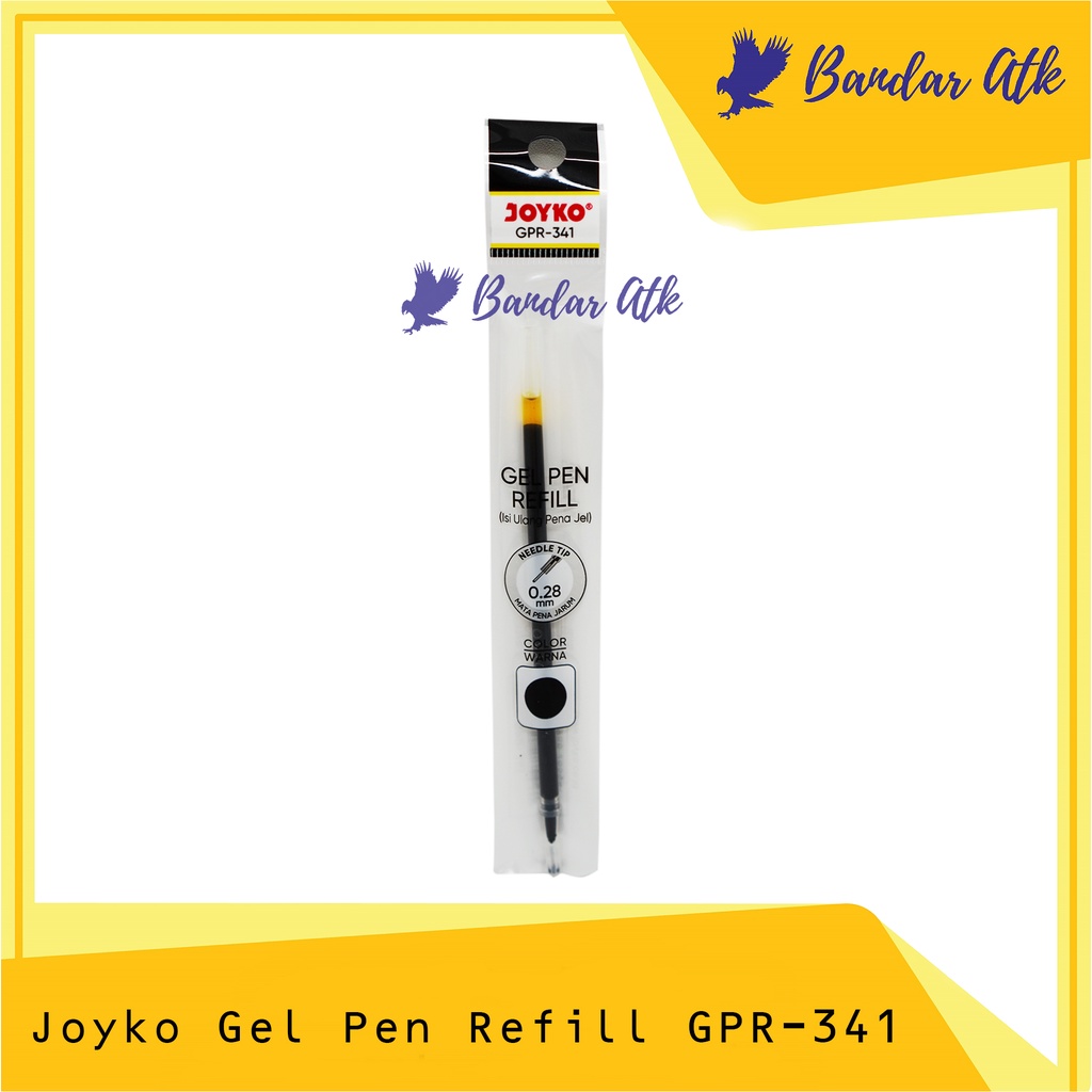 

JOYKO Refill Gel Pen Isi Ulang Pen Isi Pulpen GPR-341 - Hitam [1 PCS]
