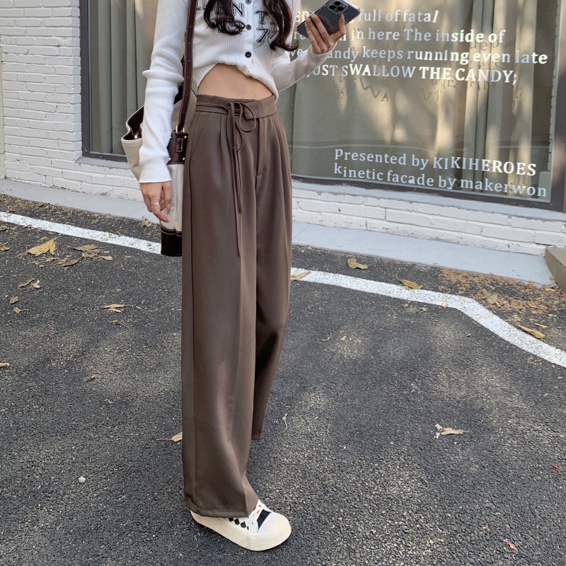 Celana Kulot Hitam Loose Highwaist Kekinian Korean Style Celana Panjang Straight Pants Terbaru Celana Bahan
