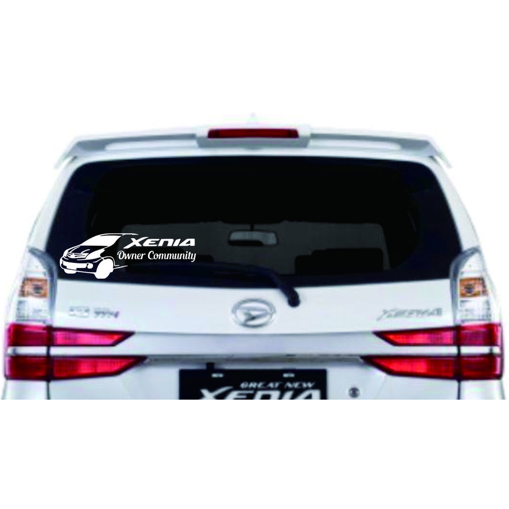 stiker cutting mobil kaca belakang xenia