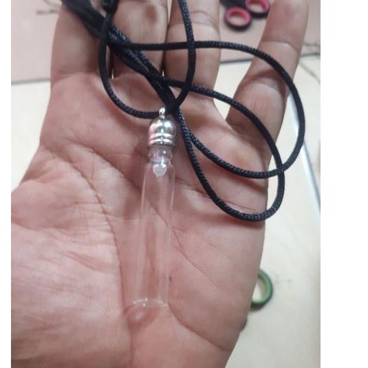 Max Sale,, kalung liontin tabung botol kaca 2 ml