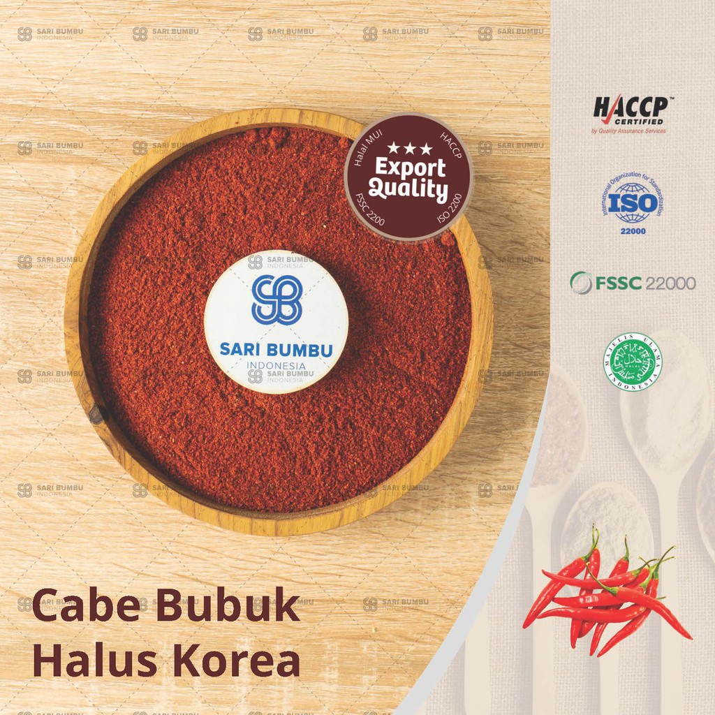 

Cabe Bubuk Halus Korea | Gochugaru Powder 250gr Export Quality