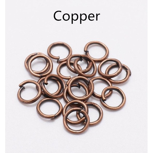 200Pcs Ring Jump Metal 4-12mm Untuk Aksesoris Perhiasan Handmade Diy