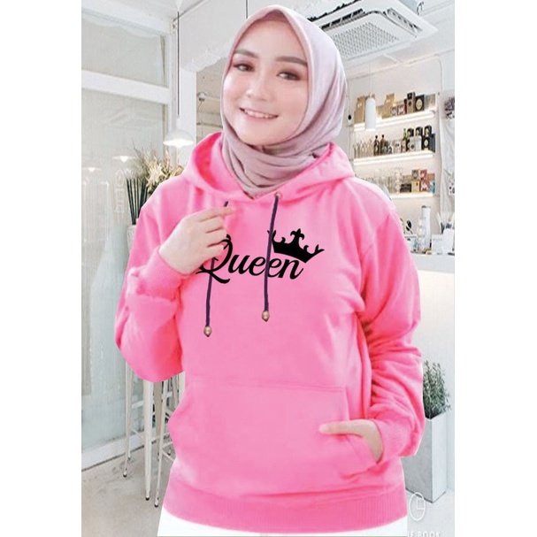 Sweater Hoodie Wanita queen / Sweater Hoodie Korean Style / Sweater Terbaru 2020 / Sweater Tebal / Sweatshirt Hoodie Wanita