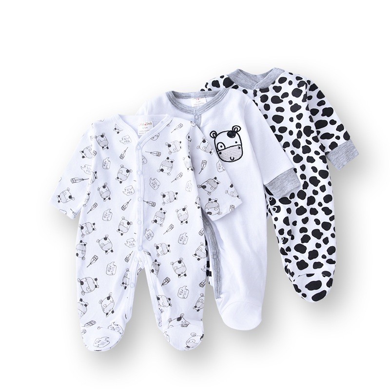 BABY K2 - BABY SLEEPSUIT MOTIF SAPI MEREK LITTLEDUCK 1 PACK ISI 3 PCS KODE 00023