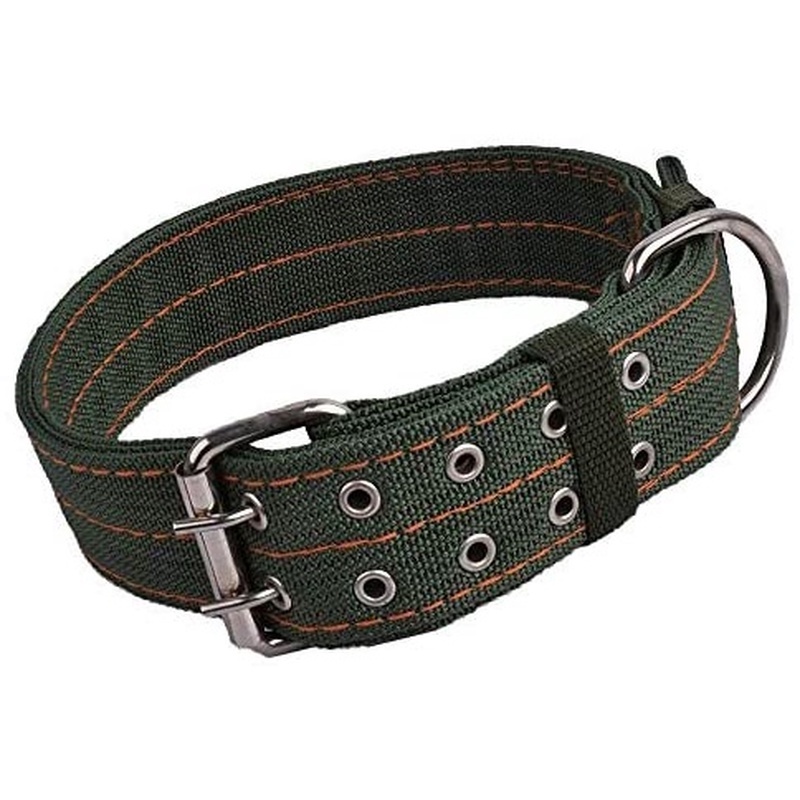 ★〓YUFeiPet〓★Golden Pet Collar Four-layer Thick Nylon Woven Double-breasted Large Dog Collar Dog Collar Cat Collar Pet Supplies