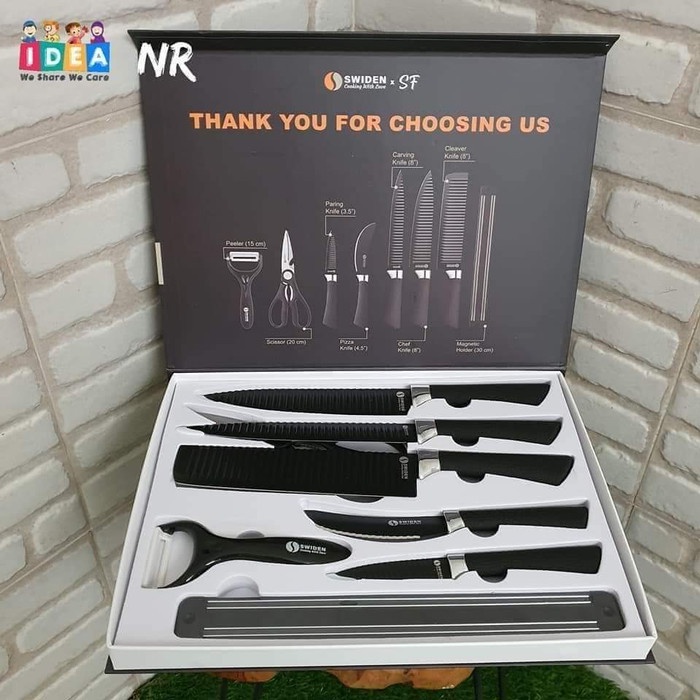 Pisau set Swiden /pisau premium/ pisau dapur promo