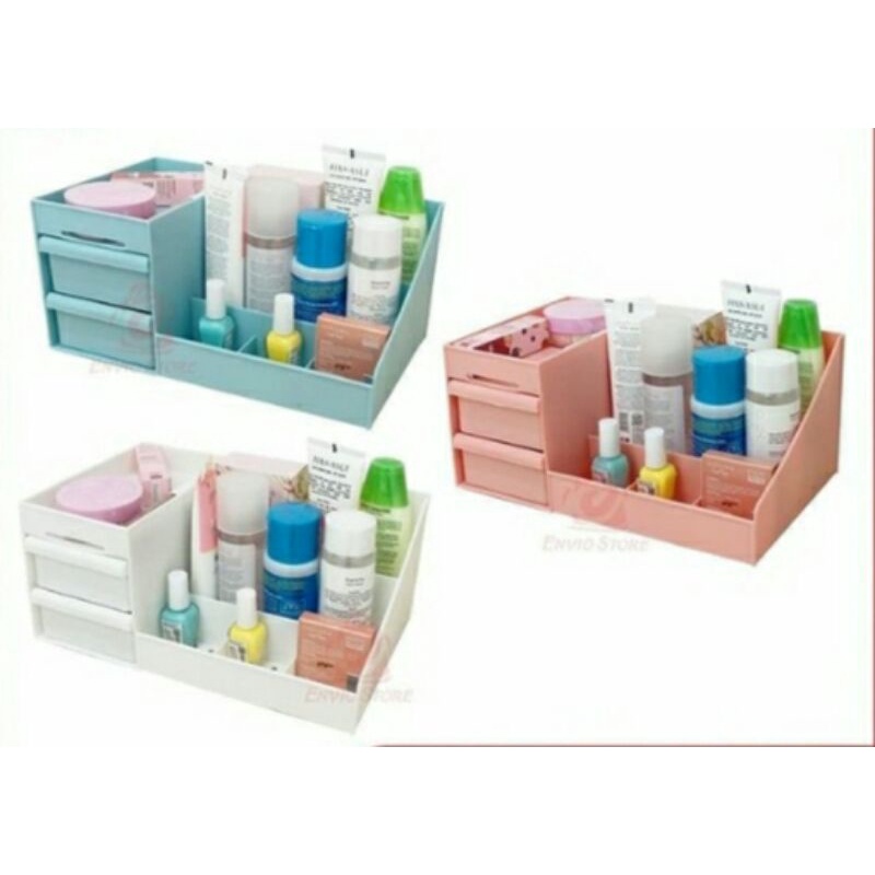 Rak Kosmetik Organizer Rak Laci Makeup Serbaguna Kotak Penyimpanan Perhiasan Storage 3 Susun