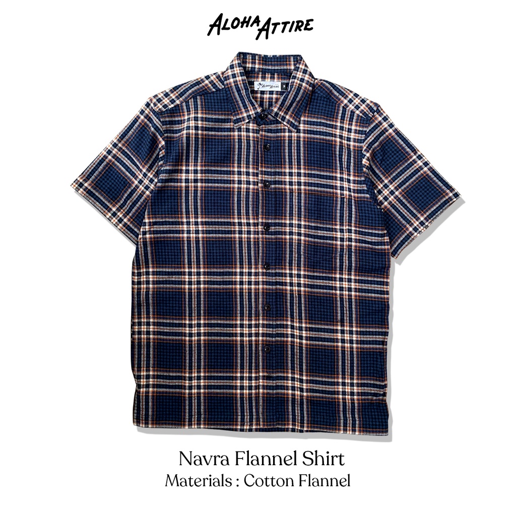 Aloha Attire Navra Flannel Shirt - Kemeja Pantai / Kemeja Pria