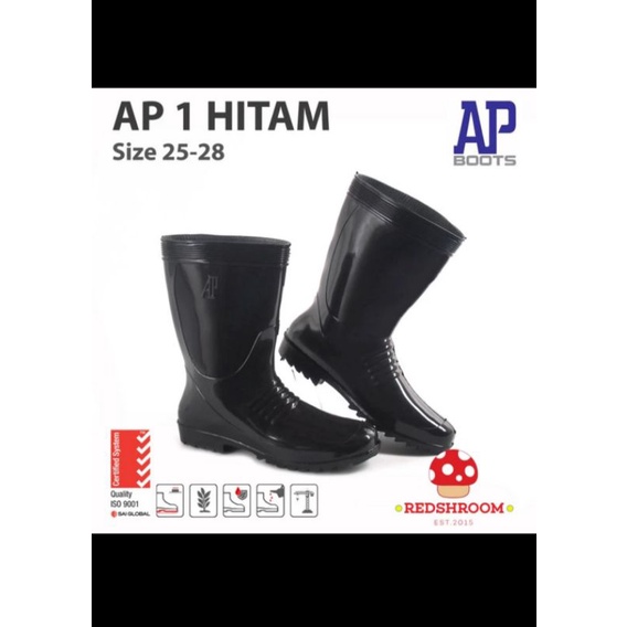 sepatu boot ap 1 hitam