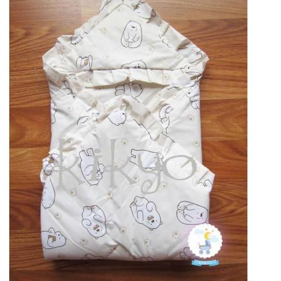 _ TPM Hoodie blanket polar bear / selimut topi / selimut bayi / blanket baby 