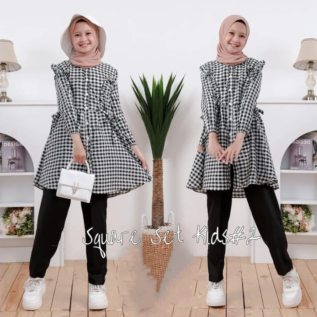 Square Set Kids || Setelan Muslim Anak