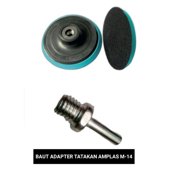 BAUT ADAPTER TATAKAN AMPLAS VELCRO M-10 / M-14